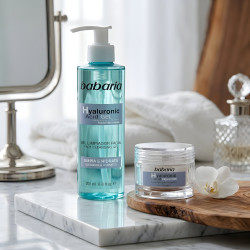 Babaria Hyaluronic Acid Face Cleansing Gel & Cream Set